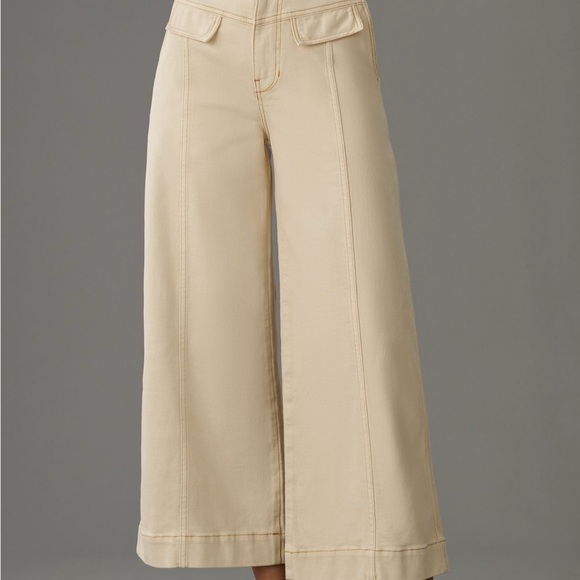 Pilcro High Rise Wide-Leg Cropped Utility Jeans - Picture 3 of 10